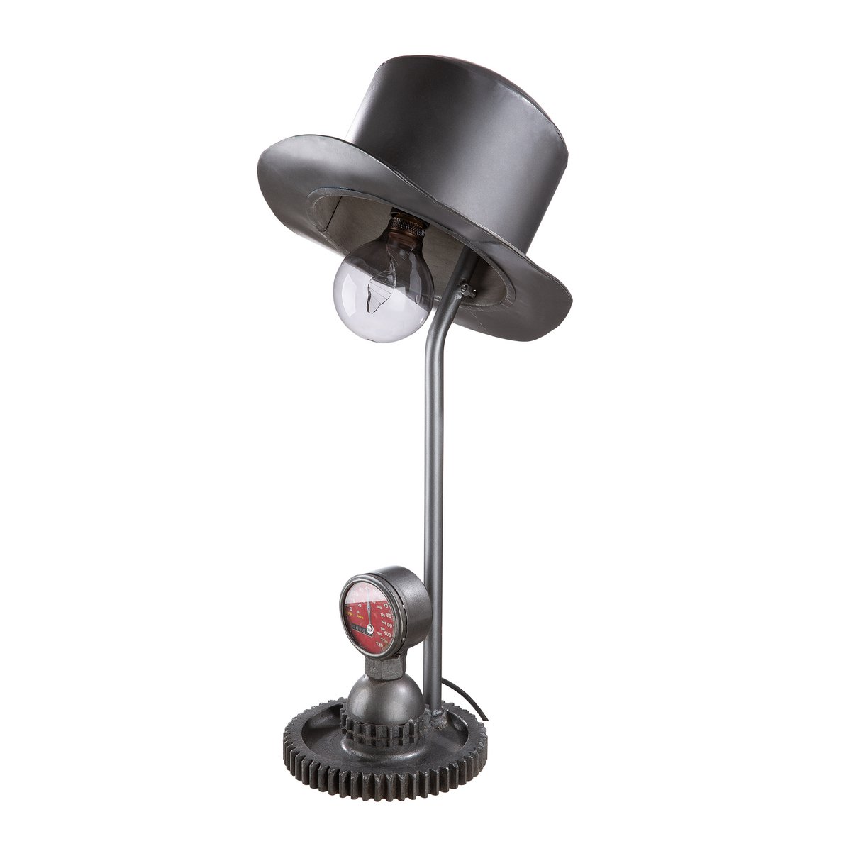 Metal lamp "Hat" silver