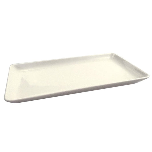 27cm white rectangular dish