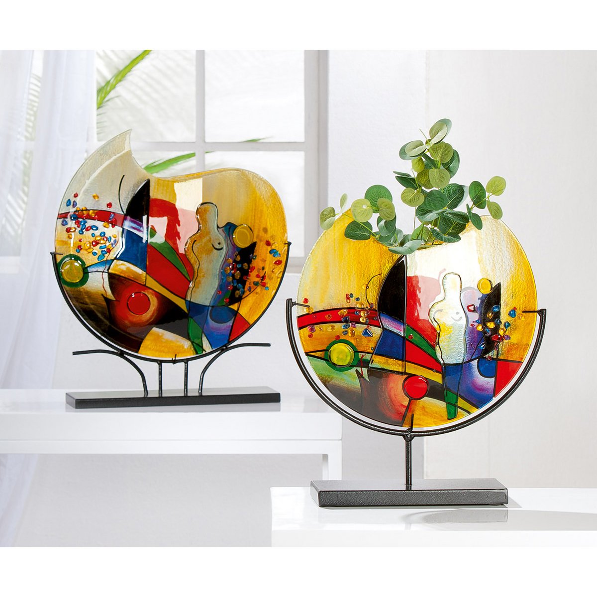 round decorative vase "Silhouette" H.53cm