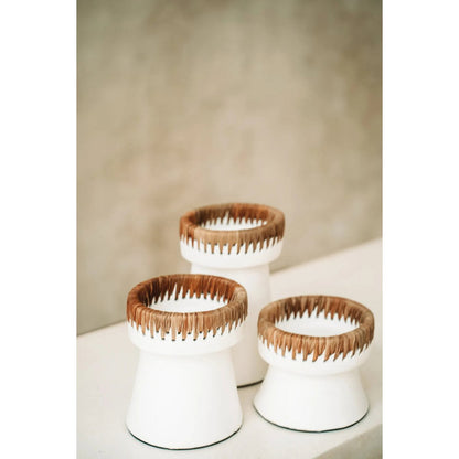 The Pretty Candle Holder - White Natural - S