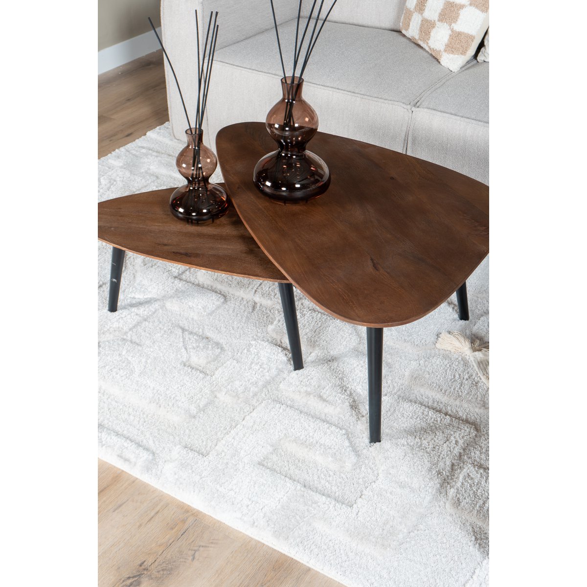 Floored Liana Creme 200 x 290 cm