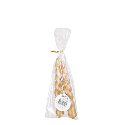 Dinner candle Twist Light brown