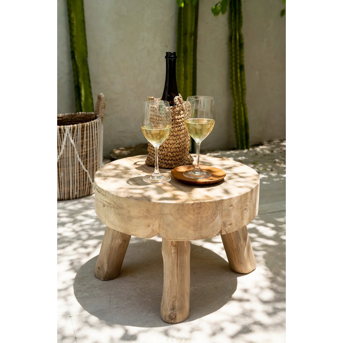 The Teak Root Round Plate - XS