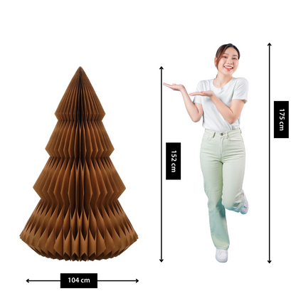 Decorative Christmas tree Brown