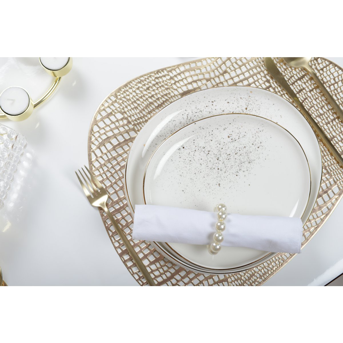 PEARL NAPKIN RING - SET OF 4