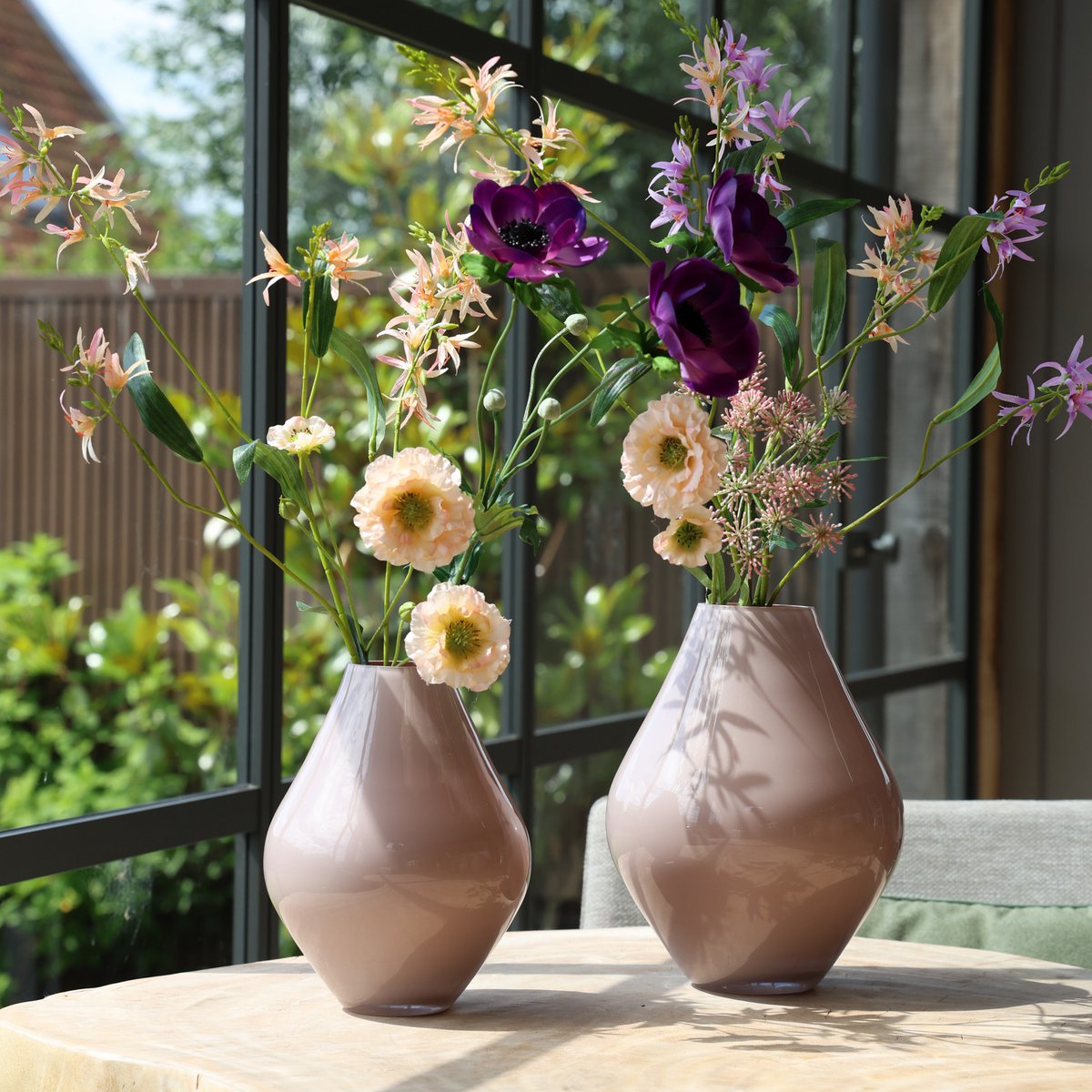 Vase - Lesse metallic pastel pink