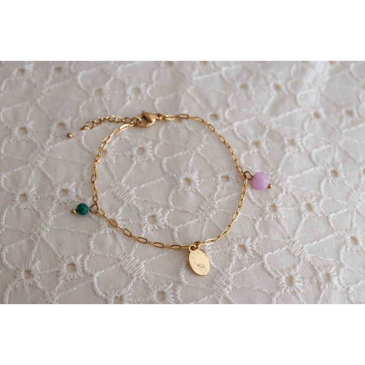 Heart Under The Belt Bracelet - Gold