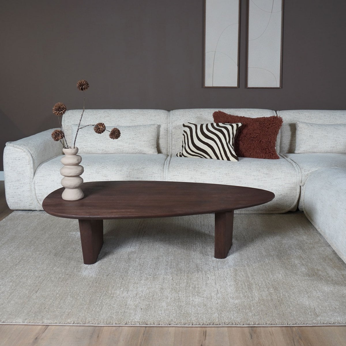 Kussen Shaggy Terra - 40 x 60 cm