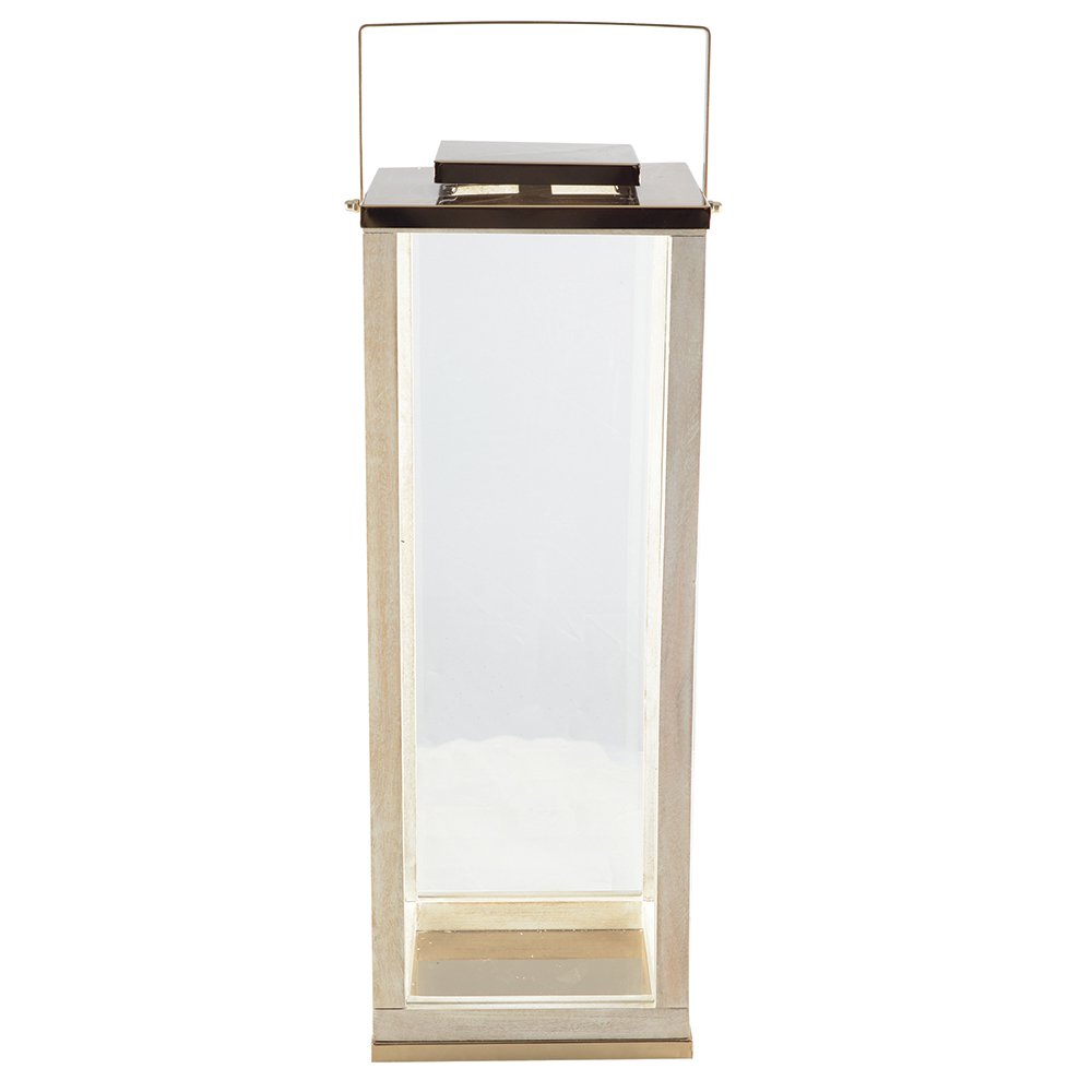 SQUARE GLASS LANTERN LARGE MODEL 25X25X71CM