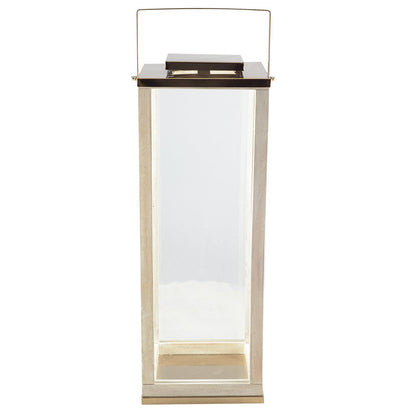 SQUARE GLASS LANTERN LARGE MODEL 25X25X71CM