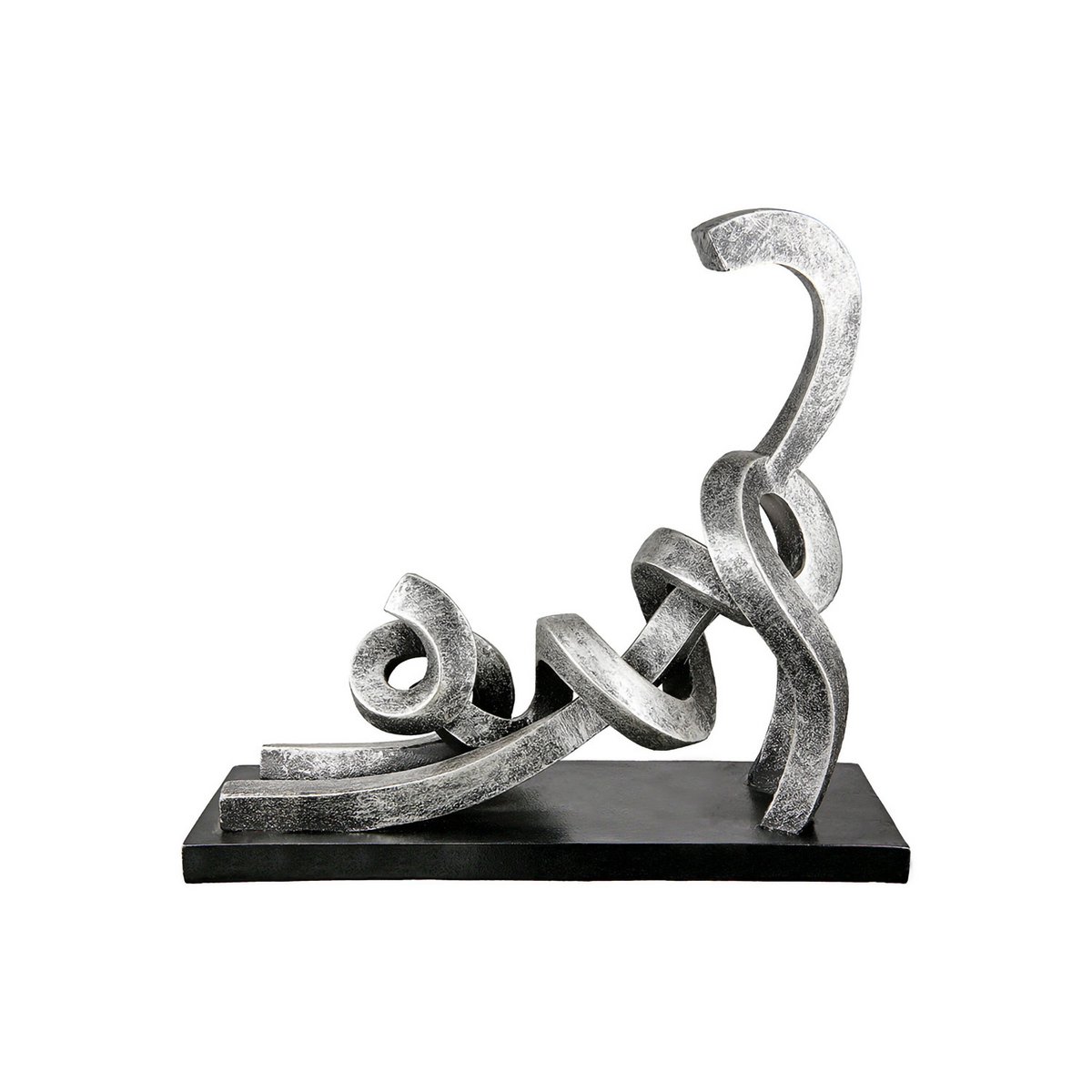 Sculpture cat stretching H.29 cm