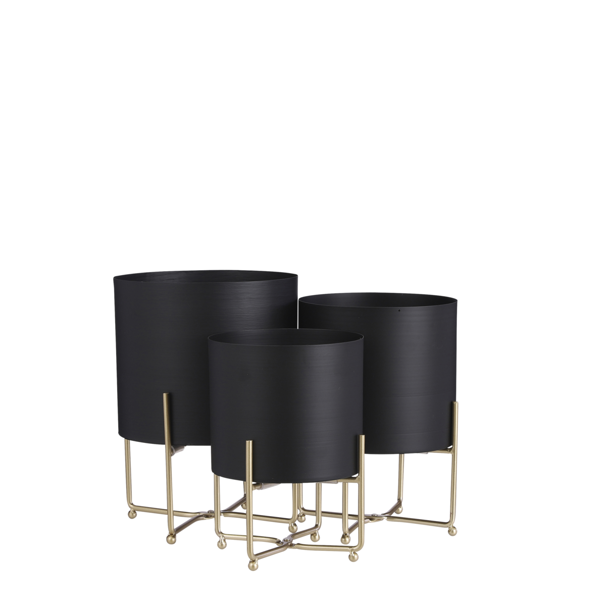 Plant stand set Aries Black