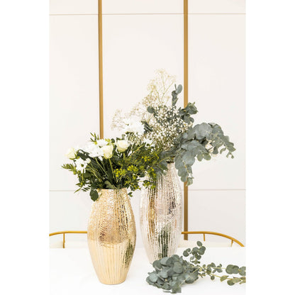 VASE DORE BRILLANT 20X20X38CM