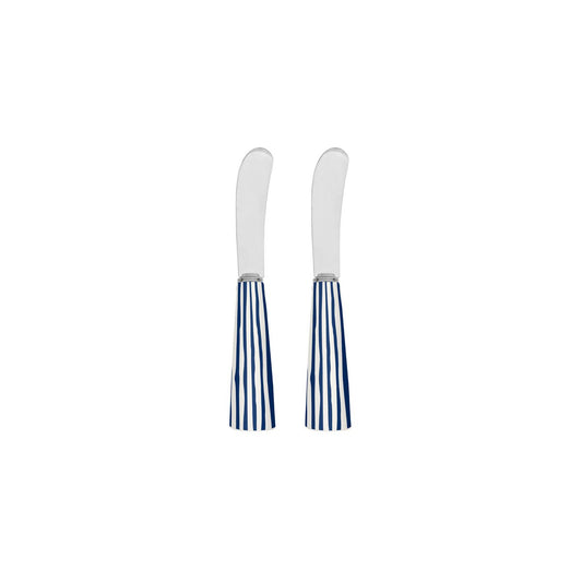 Blue striped spreaders - set of 2
