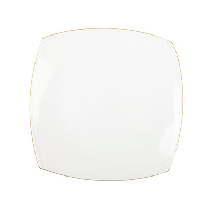 SQUARE GOLDEN EDGE DESSERT PLATE