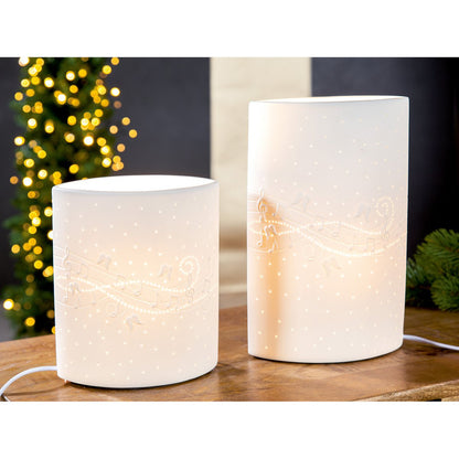 Porcelain lamp Christmas sounds X-mas