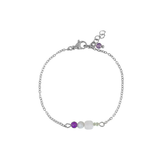 Harmony Gemstone Bracelet - Silver