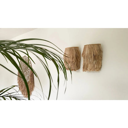 The Abaca Wall Applique - Natural - S