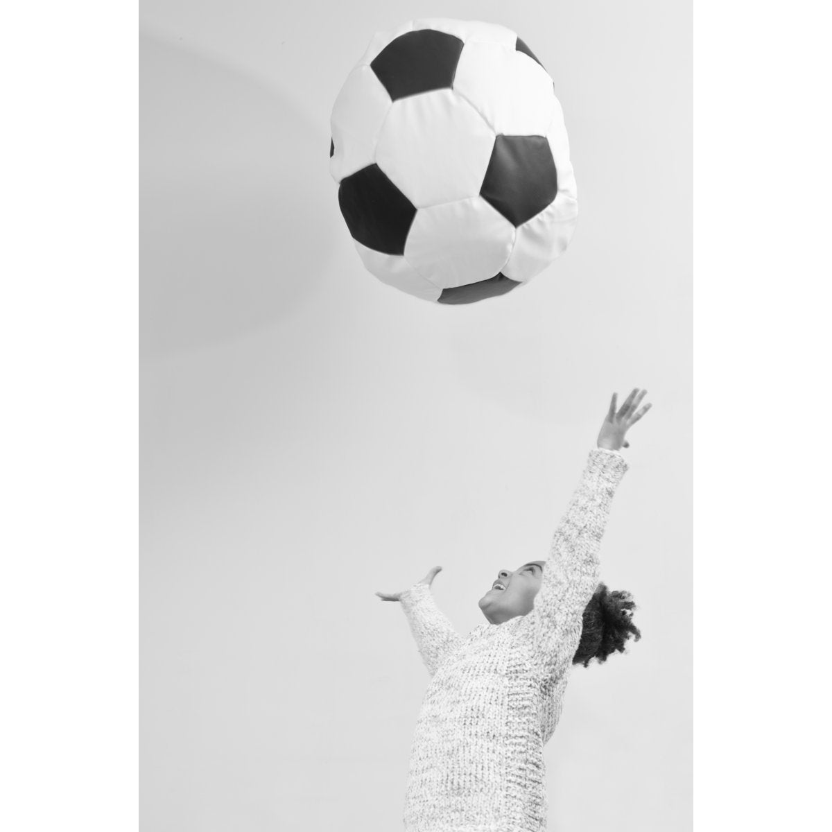 FOOTBALL SMALL - noir/blanc