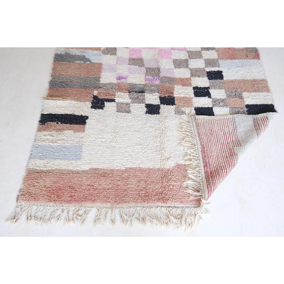 Pure wool Moroccan Berber rug 205 x 193 cm