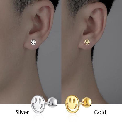 Timeless Design Smiling Face Ear Studs