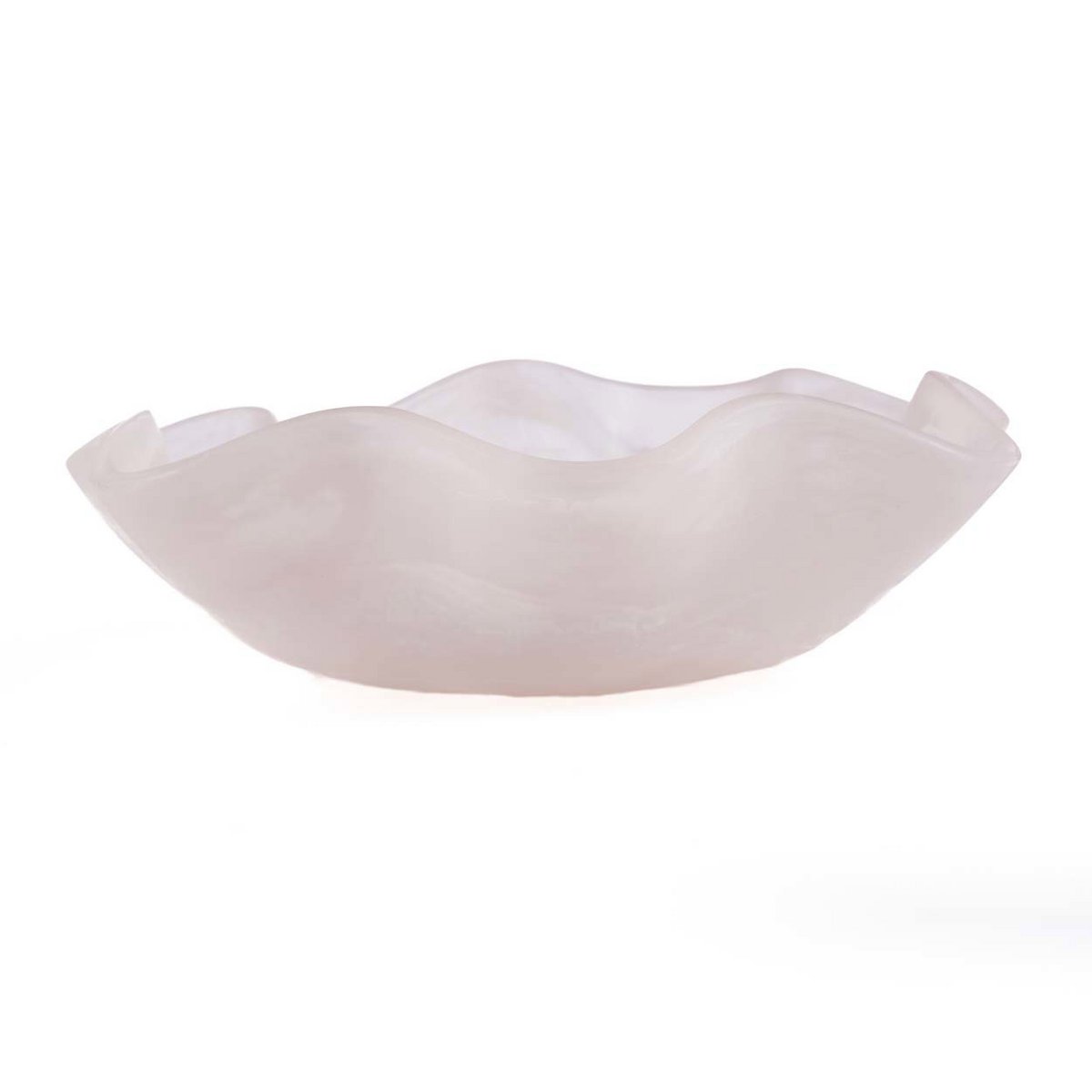 The Resin Organic Fruit Bowl - Pink White