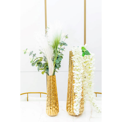 Brilliant golden vase 15.5x15.5x55.5cm