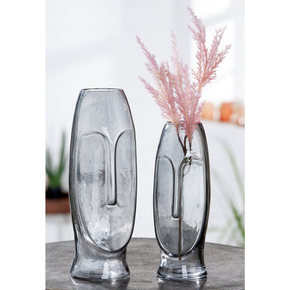 Glas Vase "Moai"