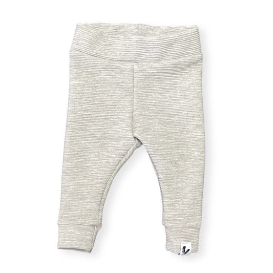 Newborn pants rib light gray melange