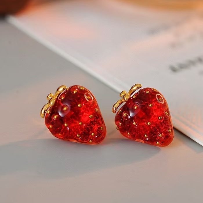 Sweet Strawberry Jewelry Set