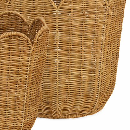 Storage basket set Eleta Light brown