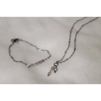 Necklace Ametrine & Labradorite - Silver