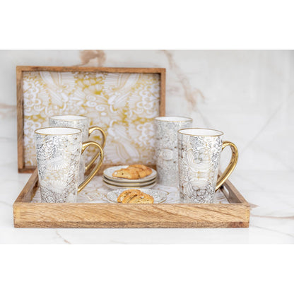 PM-GM RECTANGULAR ABSTRACT TRAYS - SET OF 2