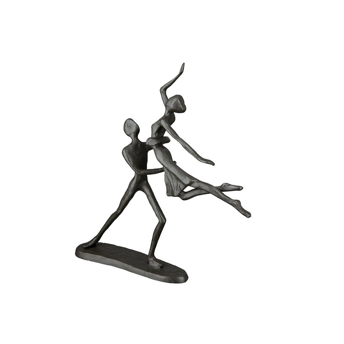 Iron design sculpture "dancing couple"