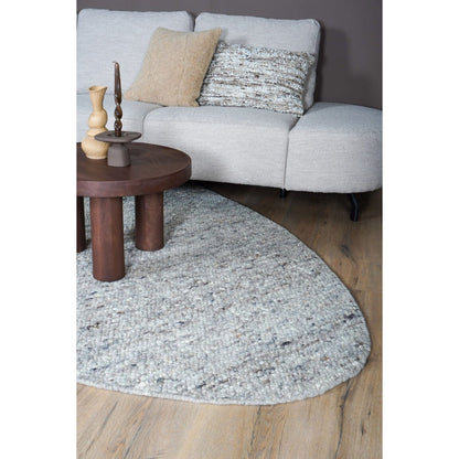 Rug Stone Light Gray 421 - pebble -shaped 160 x 230 cm
