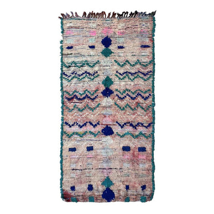 Pure wool Moroccan Berber rug 115 x 239 cm