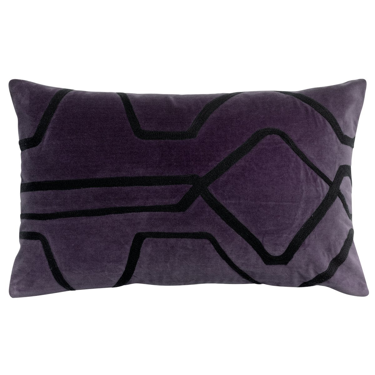 Fara cushion embroidered Grape 40 x 65
