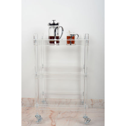 DESSERTE ROULANTE EN ACRYLIQUE 40.5X30.5X60.5XCM