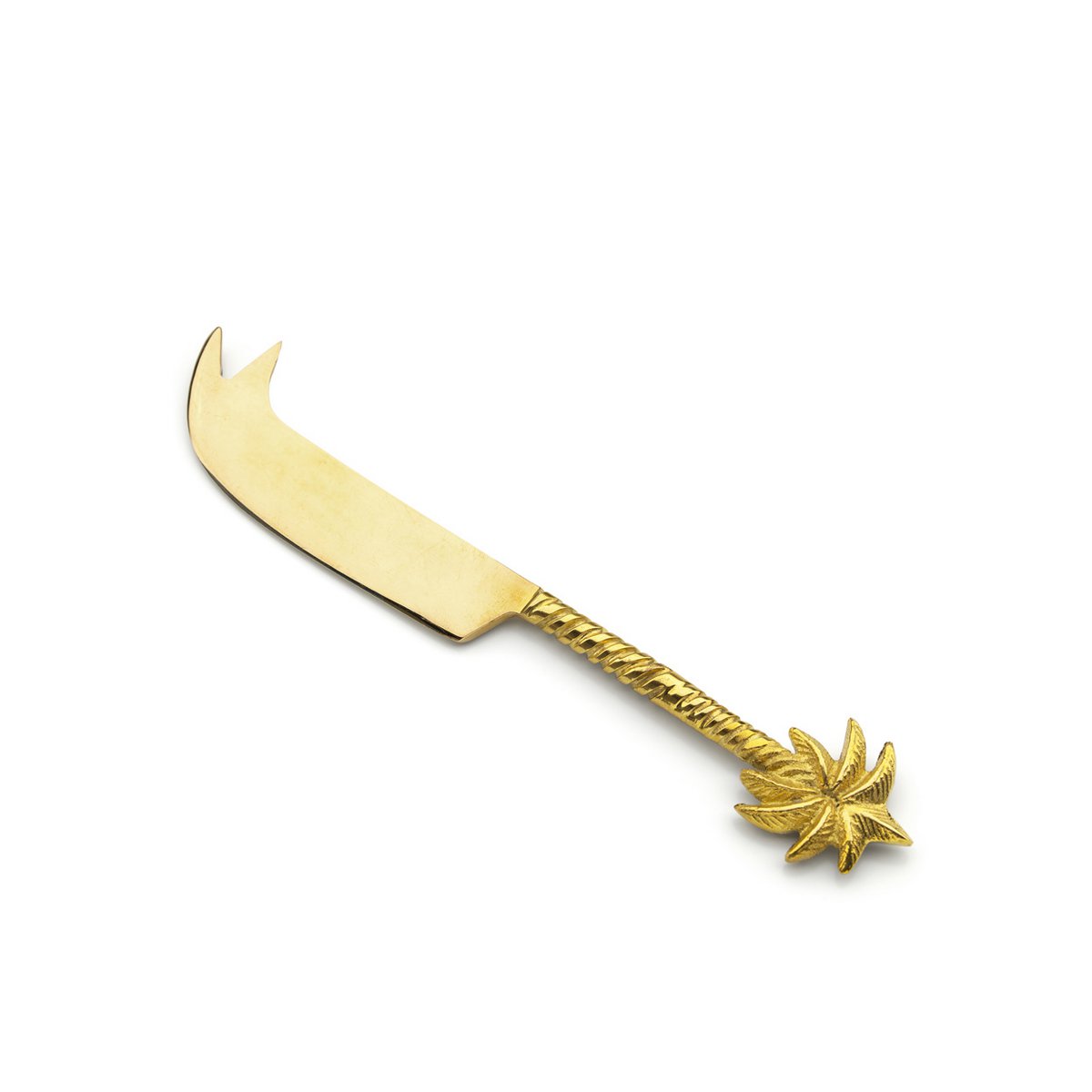 The Palm Tree Cheese Knife - Gold