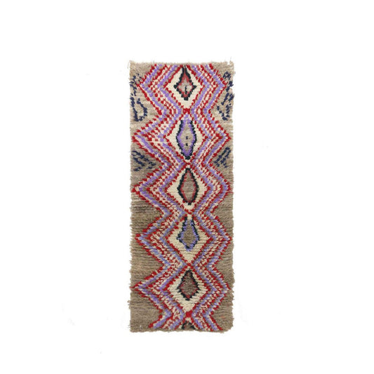 Pure wool Moroccan Berber hallway rug 72 x 190 cm