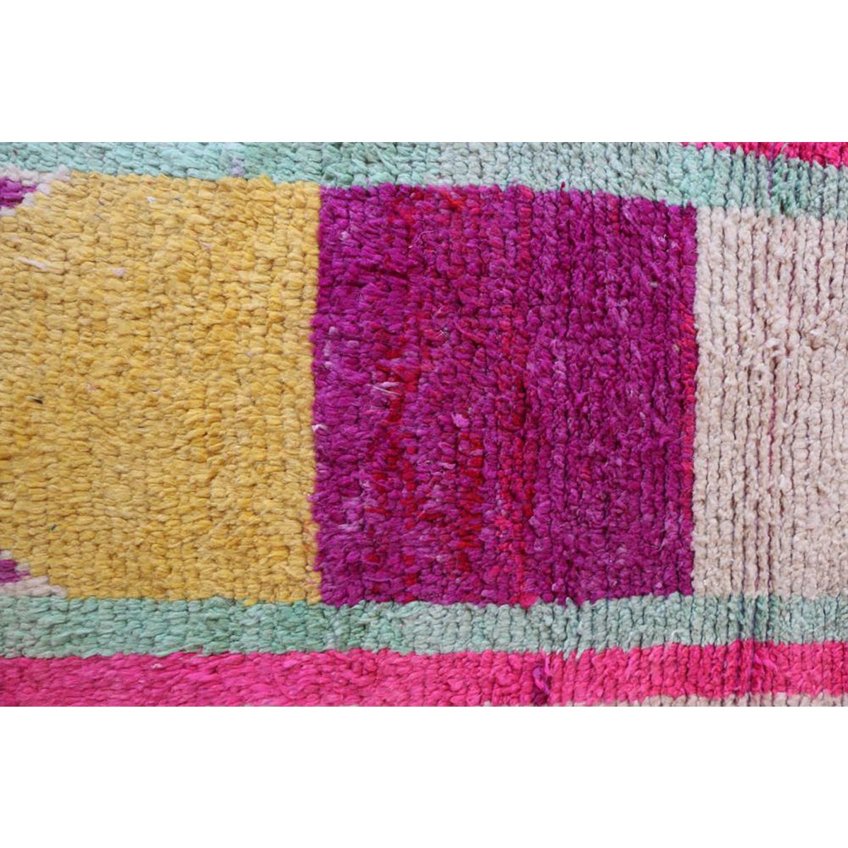 Pure wool Moroccan Berber hallway rug 71 x 351 cm