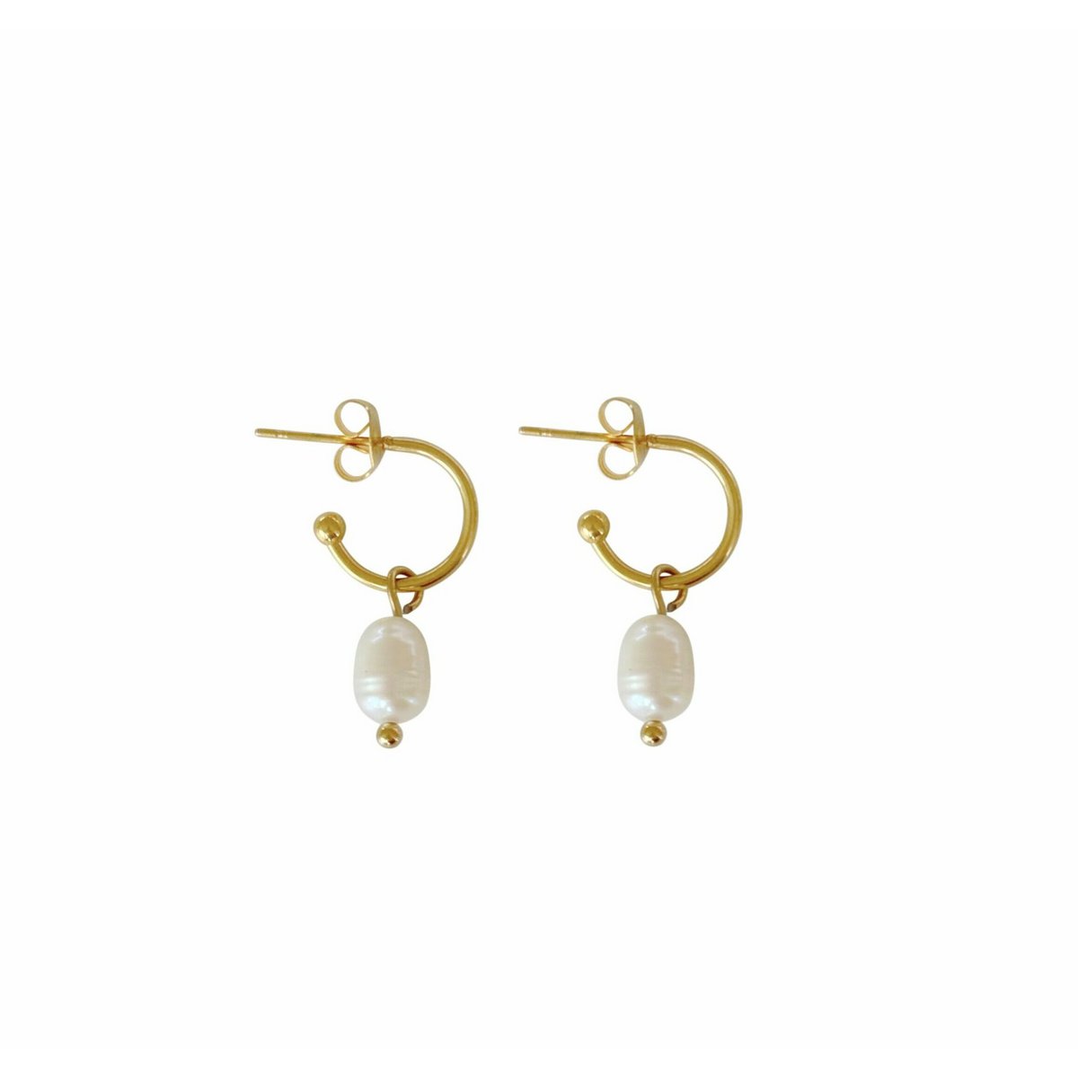 Classic pearl earrings - Gold
