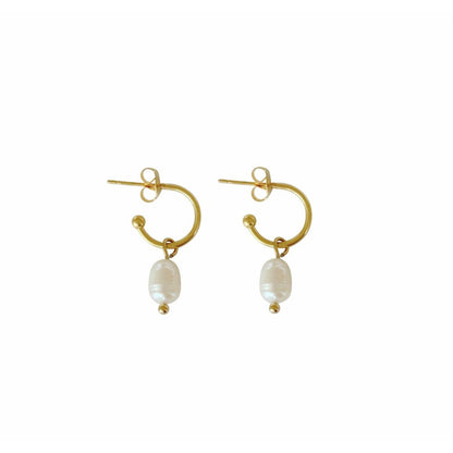Classic pearl earrings - Gold