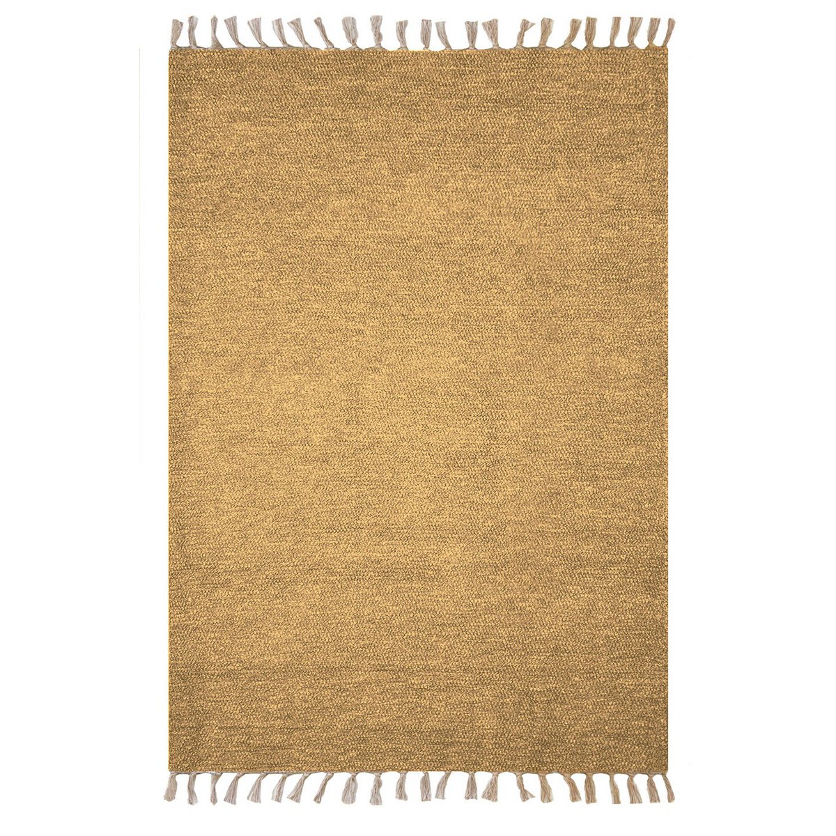 Hand-woven recycled cotton rug