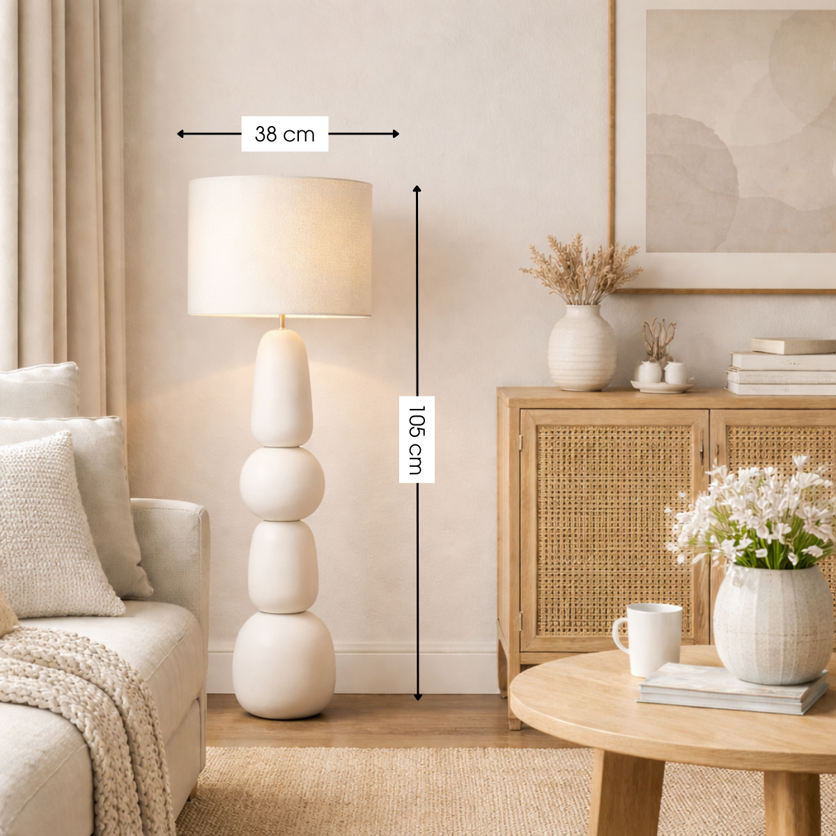 Floor lamp Menko Cream