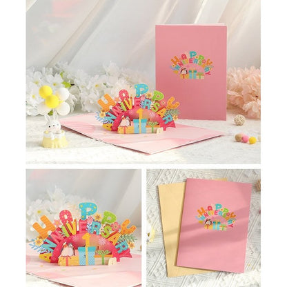 3D Gift Card - Happy Anniversary Card