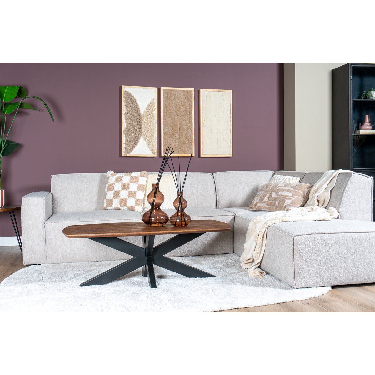 Vloerkleed Macy Creme – Rounded Corners 160 x 230 cm