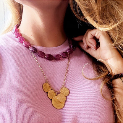 Charm necklace 'Coins'