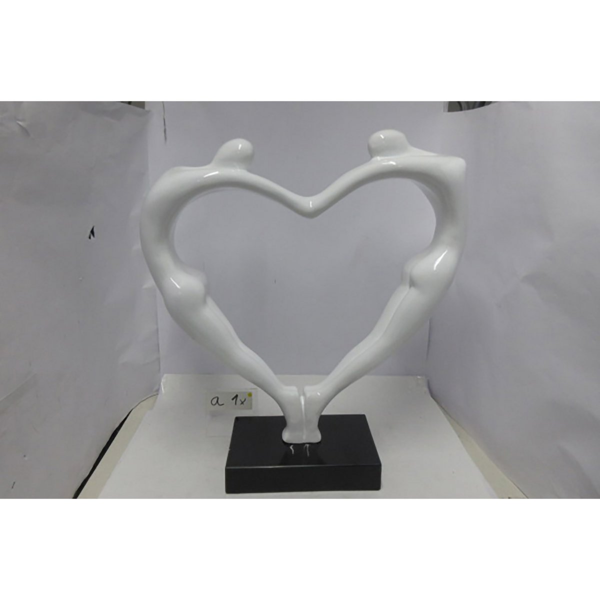 Sculpture heart pair of hearts H.55 cm