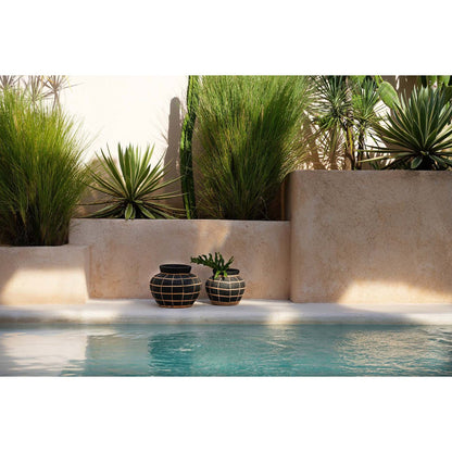 The Belly Vase - Black Natural - M